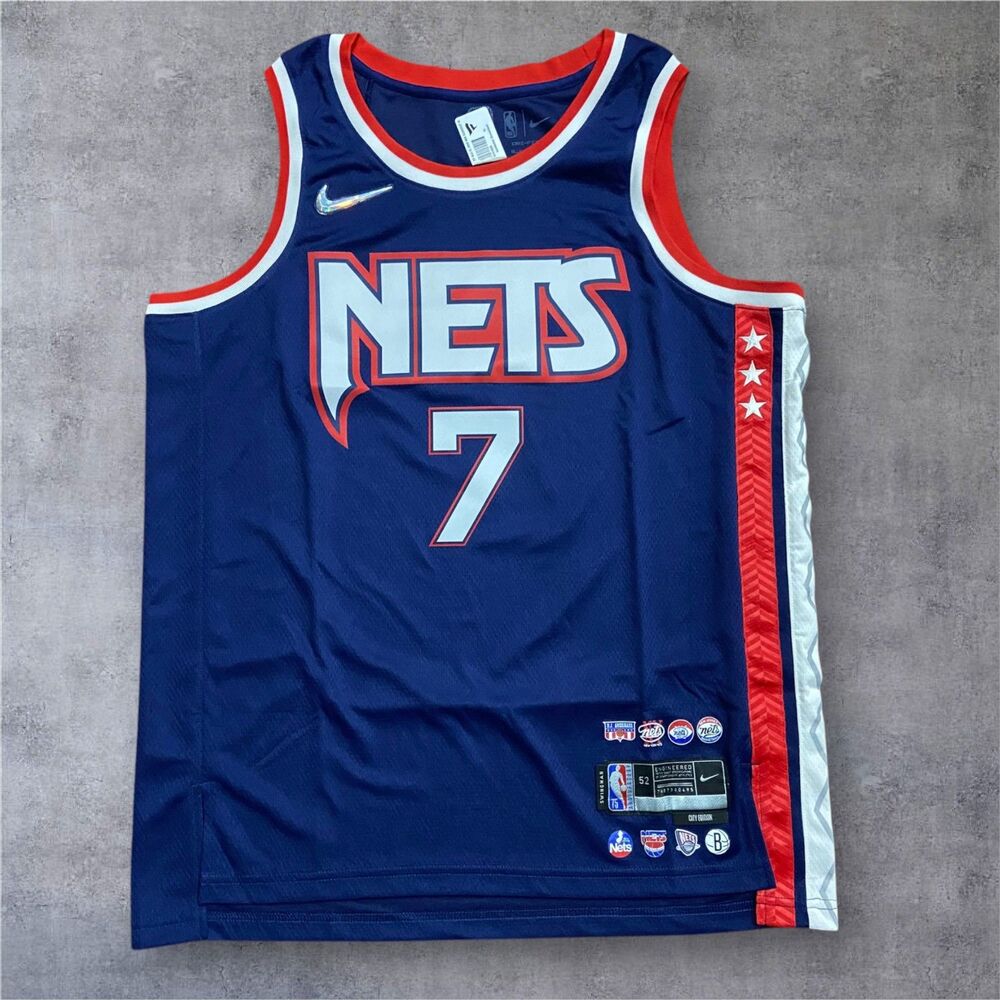 Nike Kevin Durant Brooklyn Nets City Edition Swingman NWOT Navy Jersey Men's XL